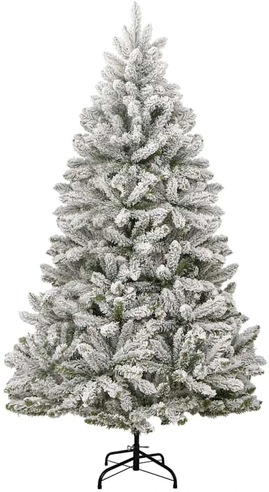 Kalėdų eglutė su šarnyrinėmis šakomis/LED/žaisliukais, 180cm