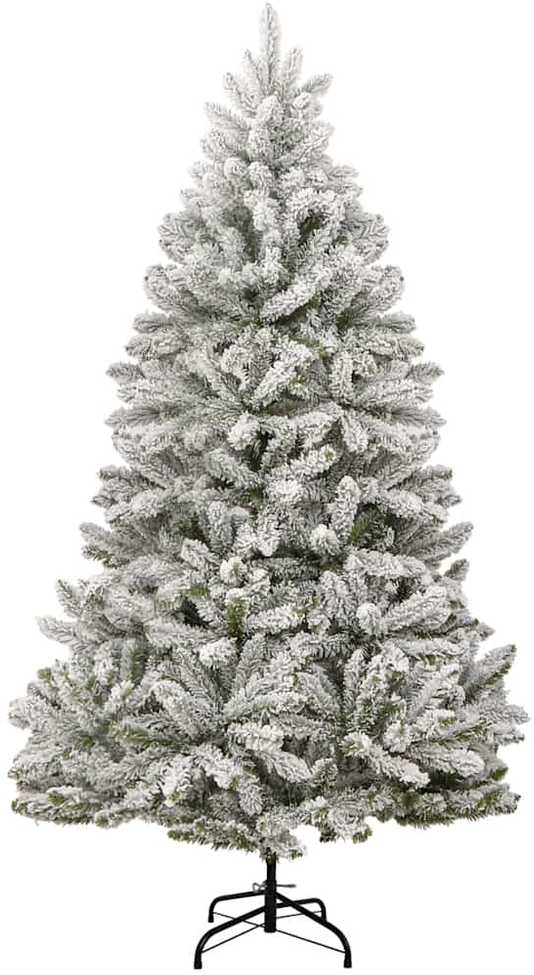 Kalėdų eglutė su šarnyrinėmis šakomis/LED/žaisliukais, 210cm