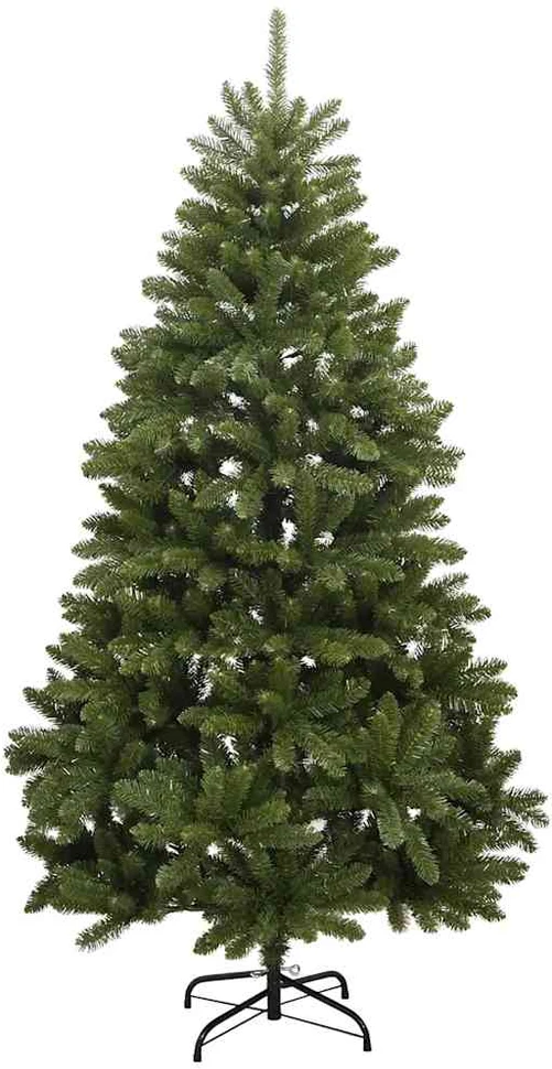 Kalėdų eglutė su šarnyrinėmis šakomis/LED/žaisliukais, 210cm