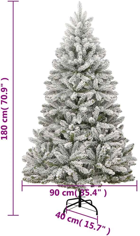 Kalėdų eglutė su šarnyrinėmis šakomis/LED/žaisliukais, 180cm