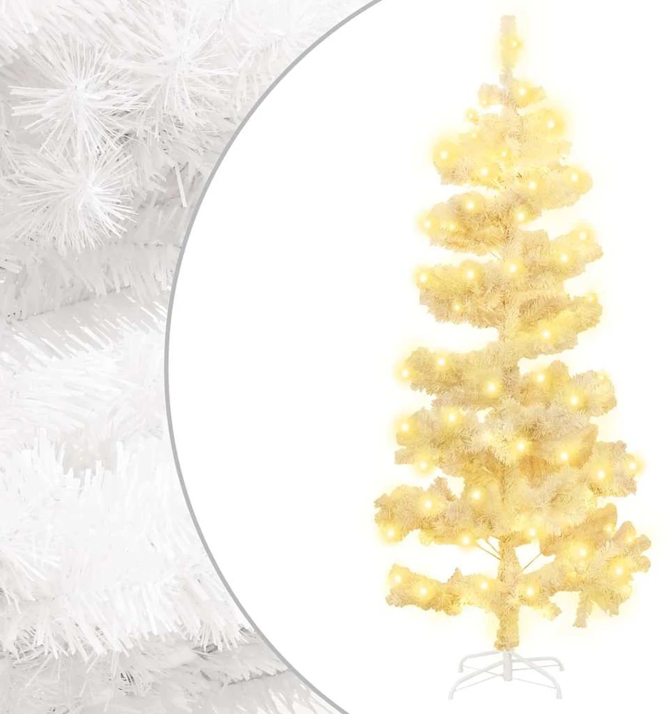 Kalėdų eglutė su stovu, balta, 150cm, PVC, spiralės formos