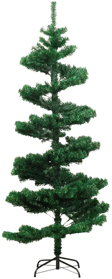 Kalėdų eglutė su stovu, žalia, 150cm, PVC, spiralės formos