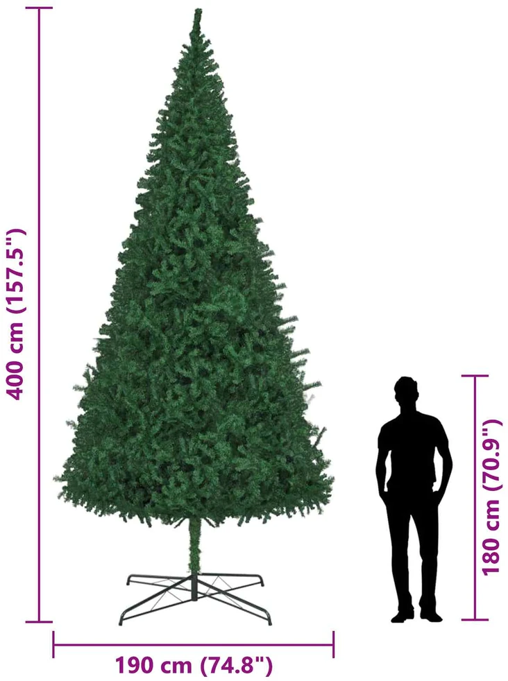 Kalėdų eglutė Žalia 400 cm PVC