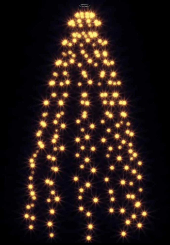 Kalėdų eglutės girlianda, 210 LED lempučių, 210cm