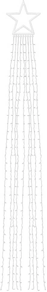 Kalėdų eglutės girlianda, 320 mėlynų LED lempučių, 375cm