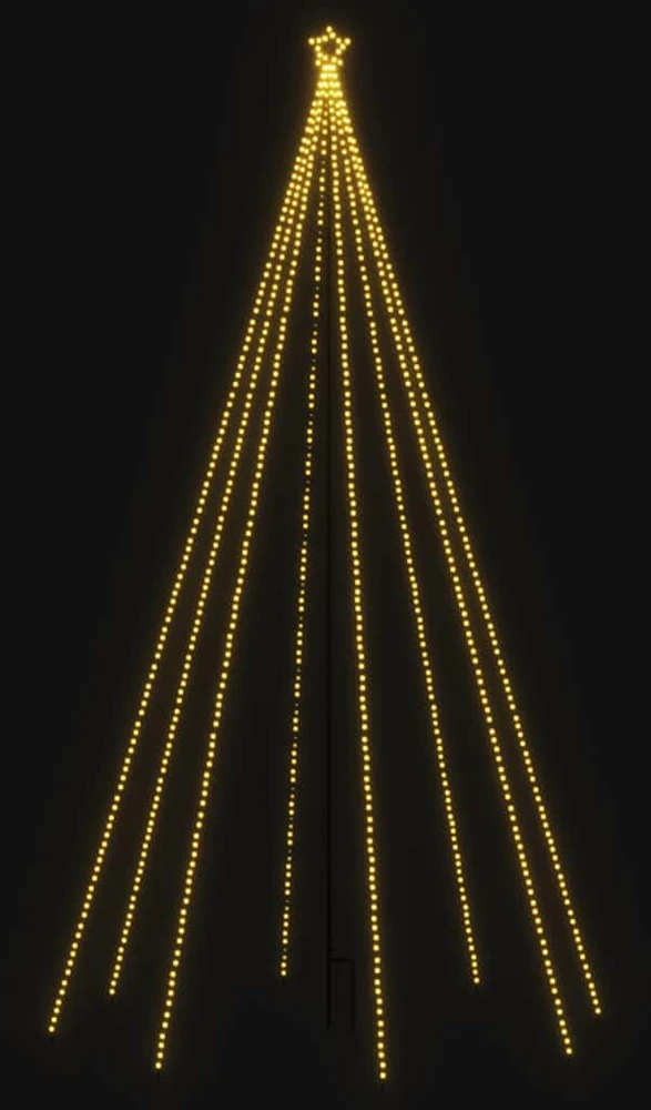 Kalėdų eglutės girlianda-krioklys, 400 LED lempučių, 2,5m