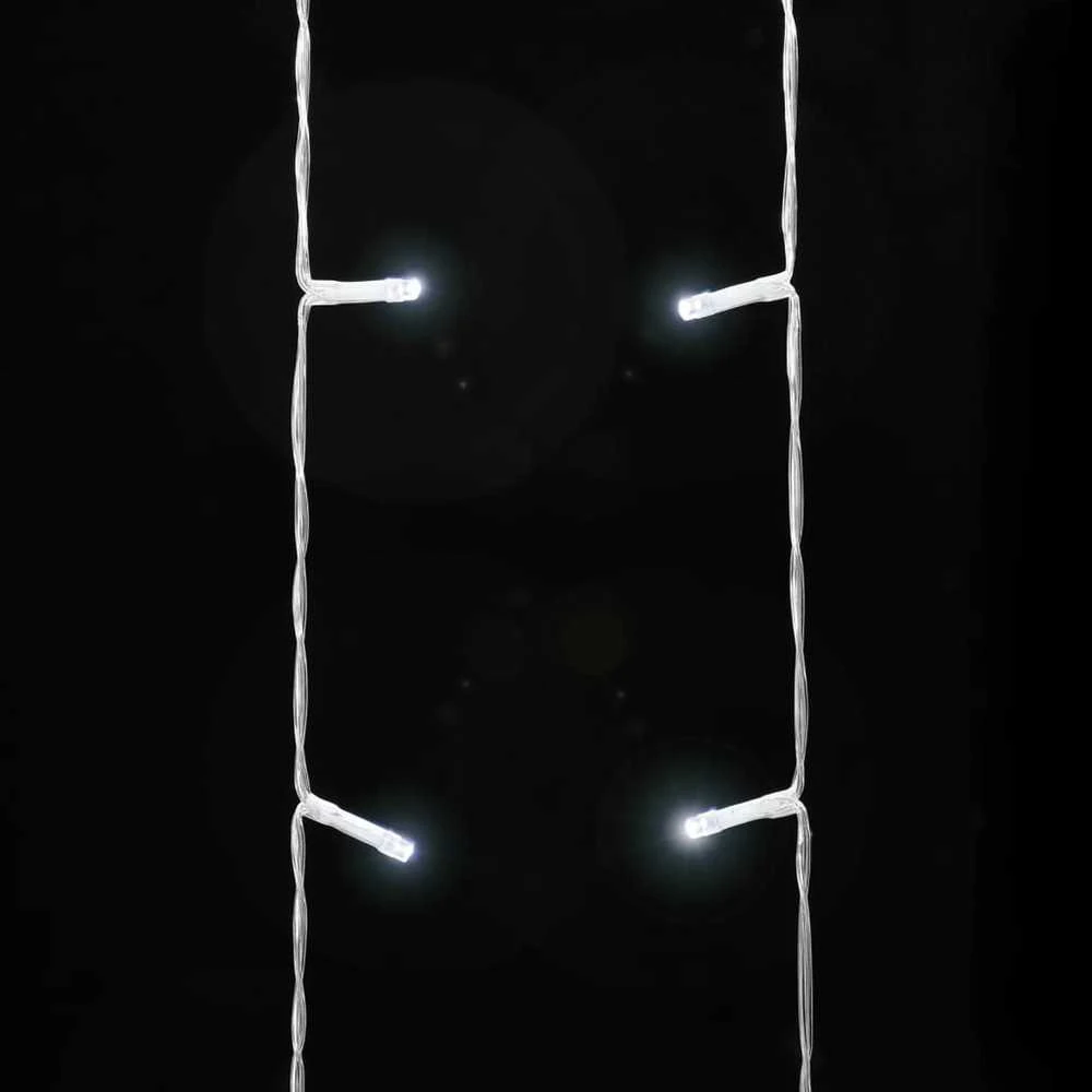 Kalėdų eglutės girlianda, šalta balta, 375cm, 320 LED lempučių