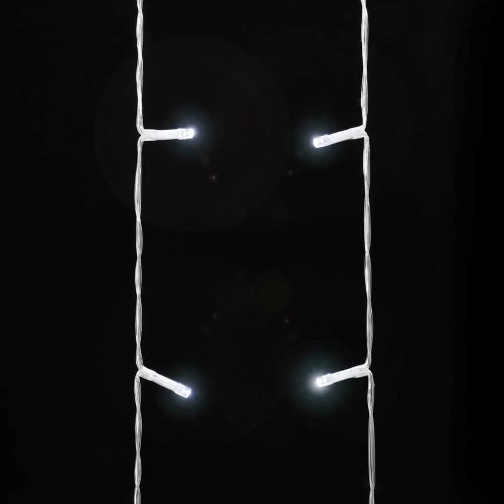 Kalėdų eglutės girlianda, šalta balta, 375cm, 320 LED lempučių