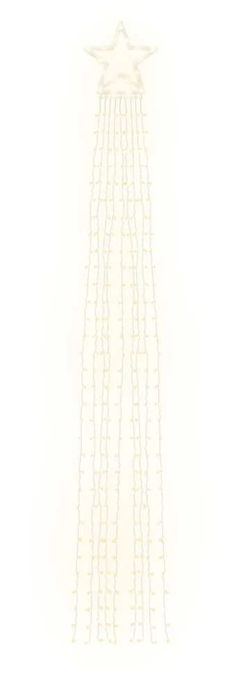 Kalėdų eglutės girlianda, šilta balta, 375cm, 320 LED lempučių