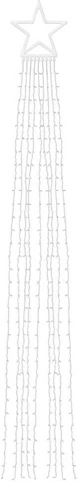 Kalėdų eglutės girlianda, šilta balta, 375cm, 320 LED lempučių