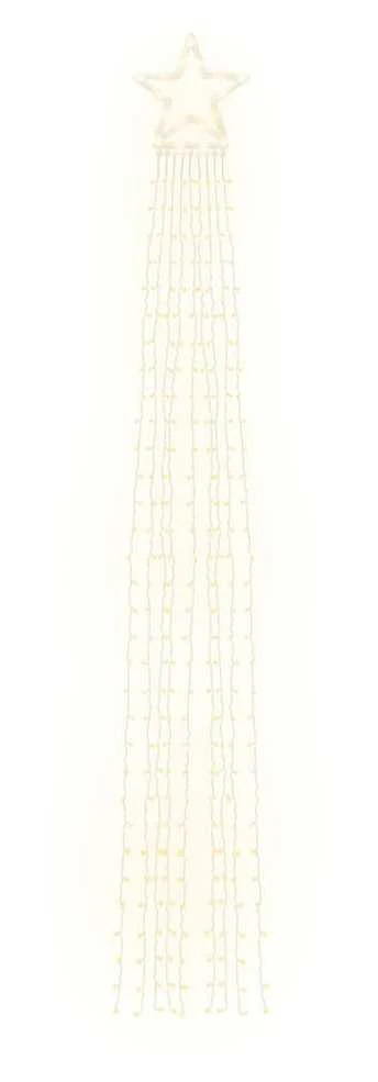 Kalėdų eglutės girlianda, šilta balta, 375cm, 320 LED lempučių