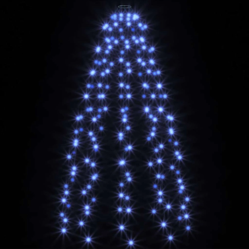 Kalėdų eglutės girlianda su 150 mėlynų LED lempučių, 150cm