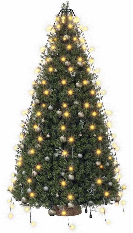 Kalėdų eglutės girlianda su 180 LED lempučių, 180cm