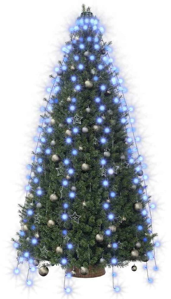 Kalėdų eglutės girlianda su 250 mėlynų LED lempučių, 250cm