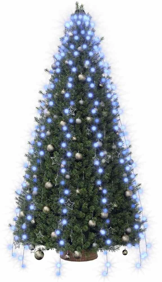 Kalėdų eglutės girlianda su 300 mėlynų LED lempučių, 300cm
