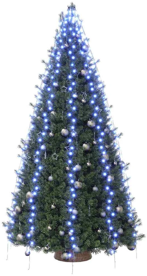 Kalėdų eglutės girlianda su 400 mėlynų LED lempučių, 400cm