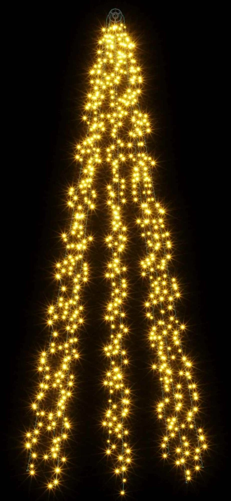 Kalėdinės eglutės lemputės su 8 LED 1000 LED Šilta balta