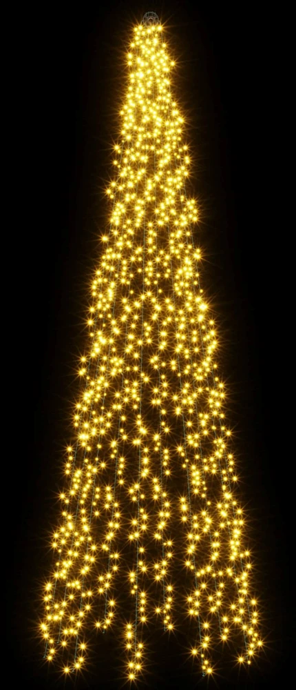 Kalėdinės eglutės girliandos su 10 LED 1550 LED Šilta balta