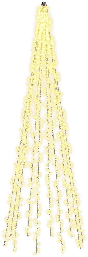 Kalėdinės eglutės girliandos su 10 LED 1550 LED Šilta balta