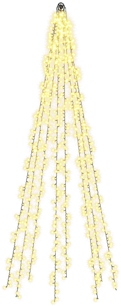 Kalėdinės eglutės lemputės su 8 LED 1000 LED Šilta balta