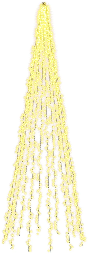 Kalėdinės eglutės girliandos su 12 LED lempučių 1608 LED