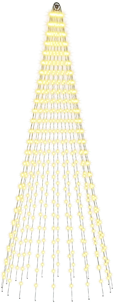 Kalėdų eglutės lemputės su smeigėmis 500 LED Šilta balta ir