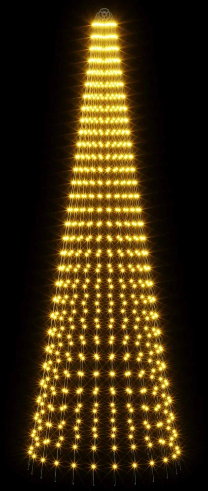 Kalėdų eglutės lemputės su smeigėmis 744 LED Šilta balta ir