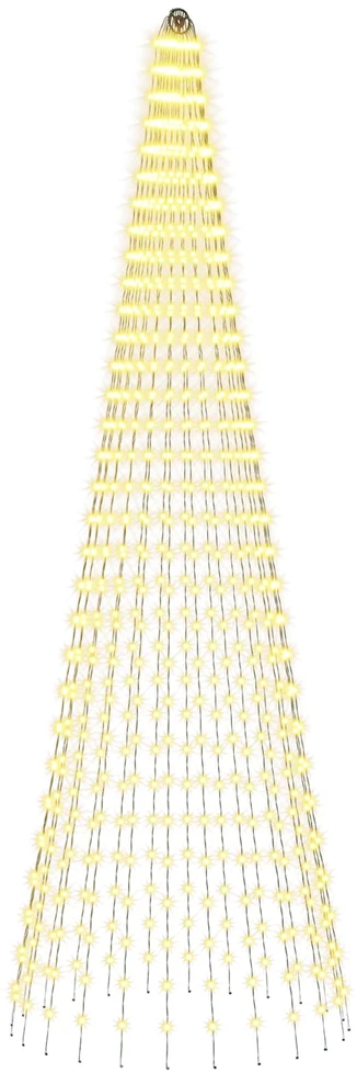 Kalėdų eglutės lemputės su smeigėmis 744 LED Šilta balta ir