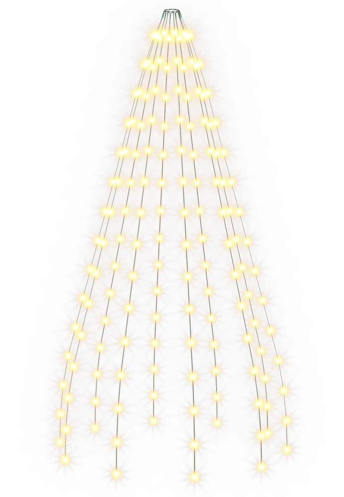 Kalėdų eglutės lemputės 150 LED Šilta balta 150 cm