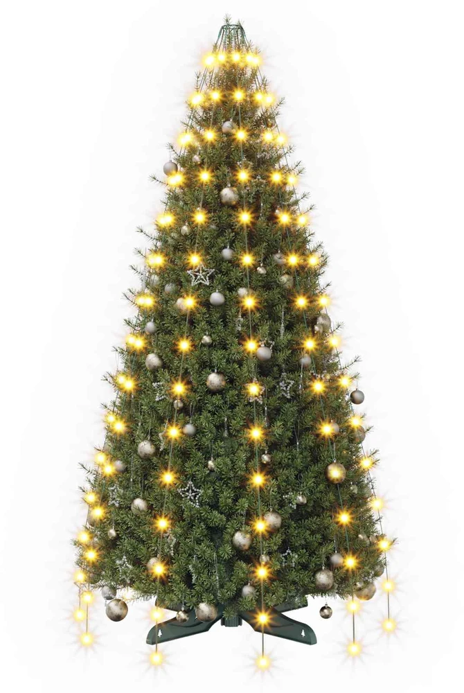 Kalėdų eglutės lemputės 150 LED Šilta balta 150 cm