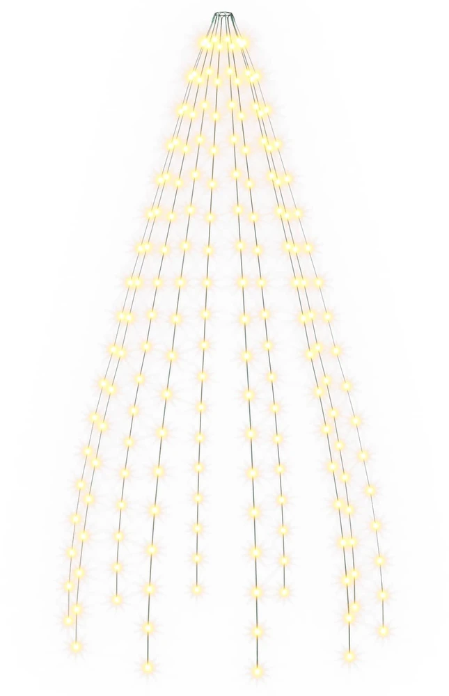 Kalėdų eglutės lemputės 180 LED Šilta balta 180 cm