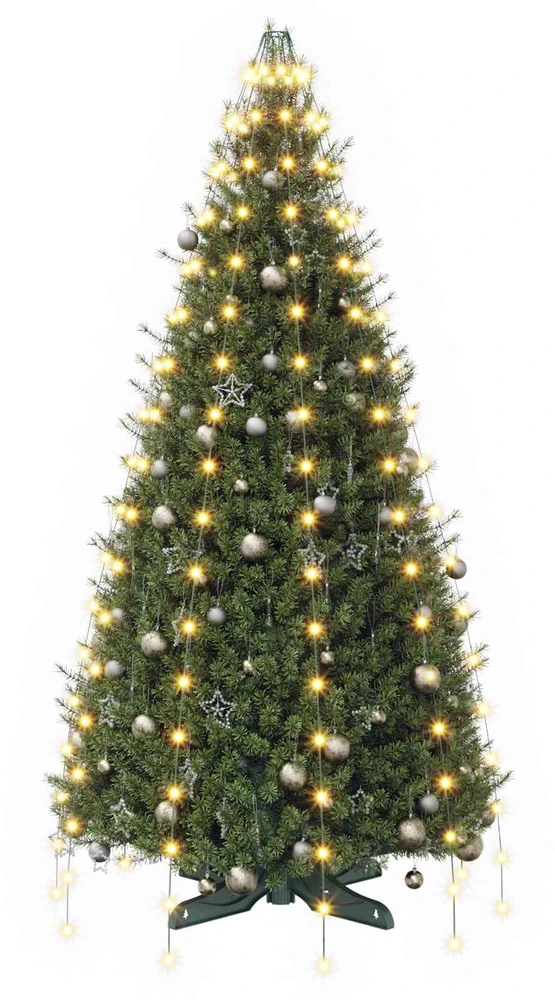 Kalėdų eglutės lemputės 180 LED Šilta balta 180 cm