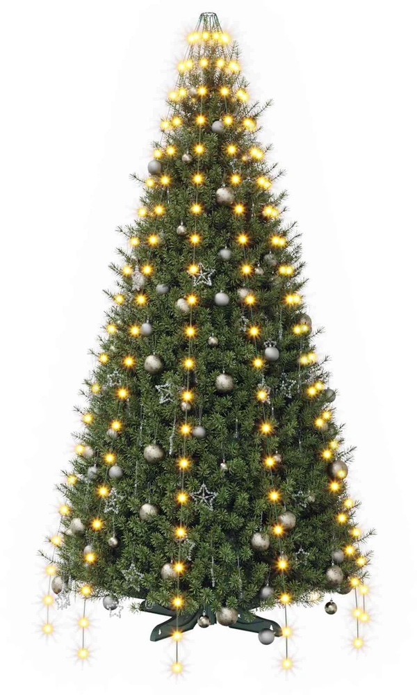 Kalėdų eglutės lemputės 210 LED Šilta balta 210 cm