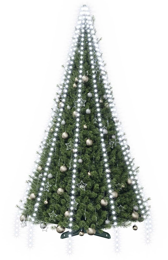 Kalėdų eglutės lemputės 500 LED Šalta balta 500 cm