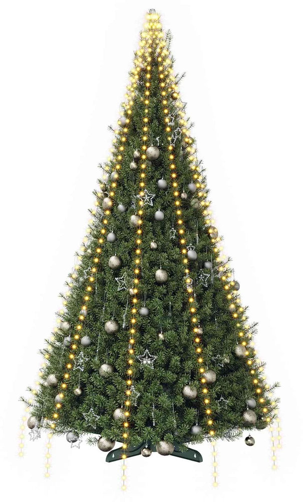 Kalėdų eglutės lemputės 500 LED Šilta balta 500 cm