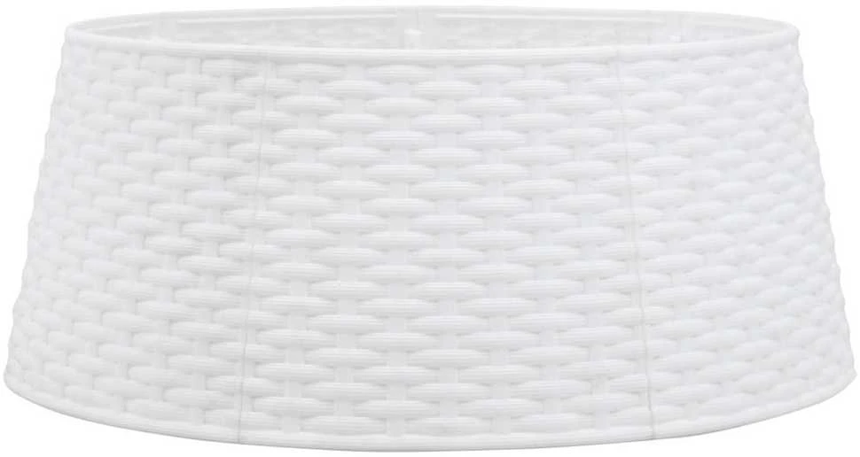 Kalėdų eglutės sijonas Baltas Ø56x23 cm Plastikas