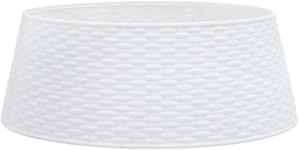 Kalėdų eglutės sijonas Baltas Ø65x23 cm Plastikas