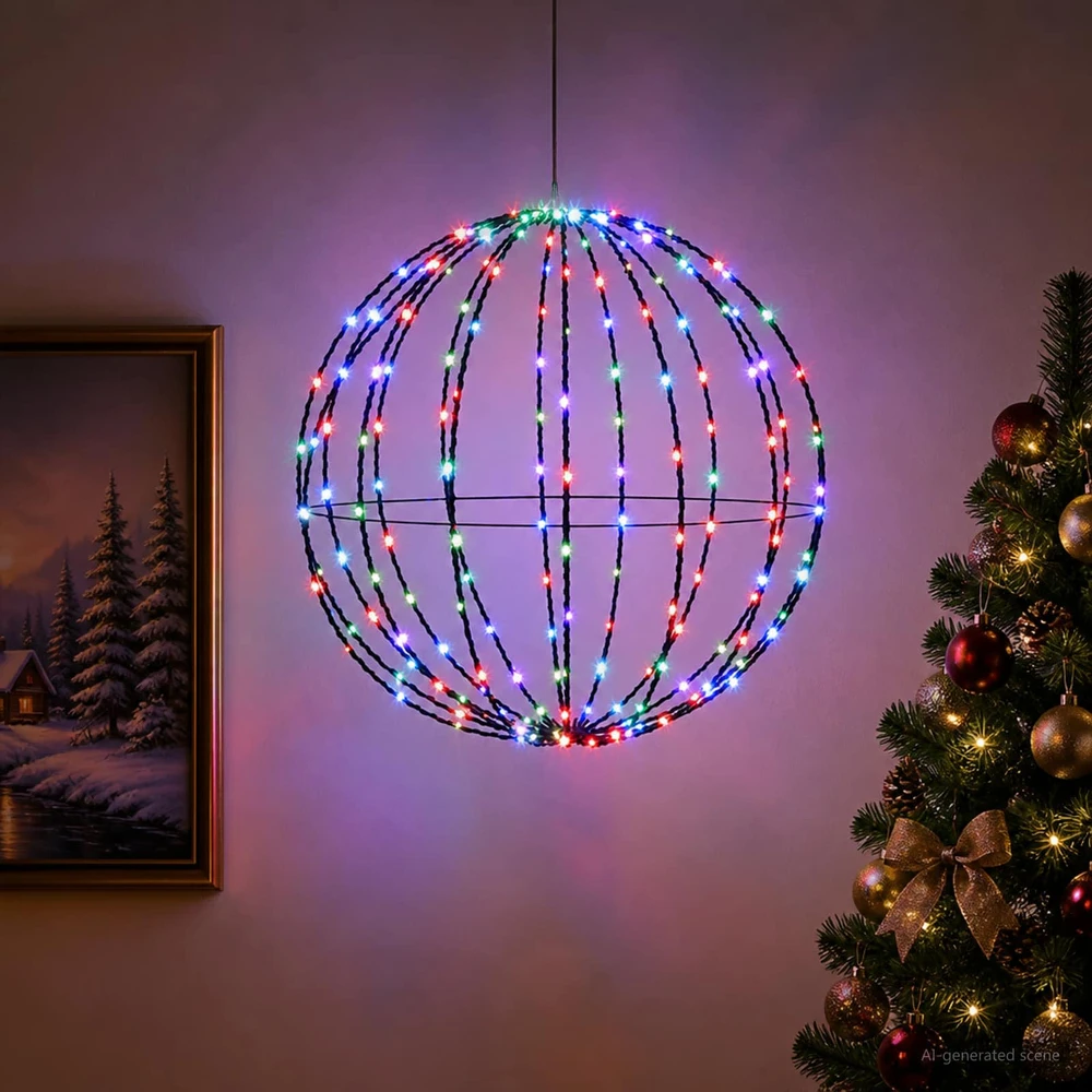 Kalėdų finialo šviesa 160 LED RGB Skersmuo 50 x 52 cm