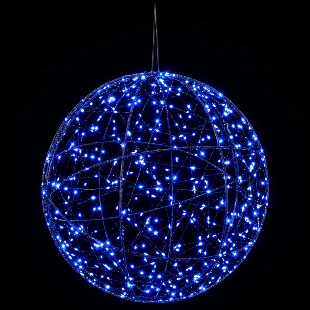 Kalėdų finialo šviesa 2 vnt. 1000 LED Mėlyna Ø 40 x 42 cm