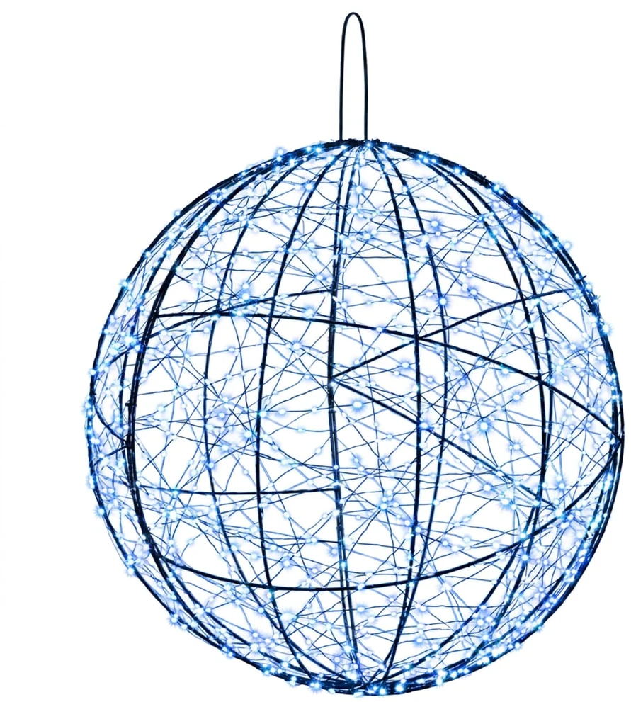 Kalėdų finialo šviesa 2 vnt. 1900 LED Mėlyna Ø 60 x 63 cm