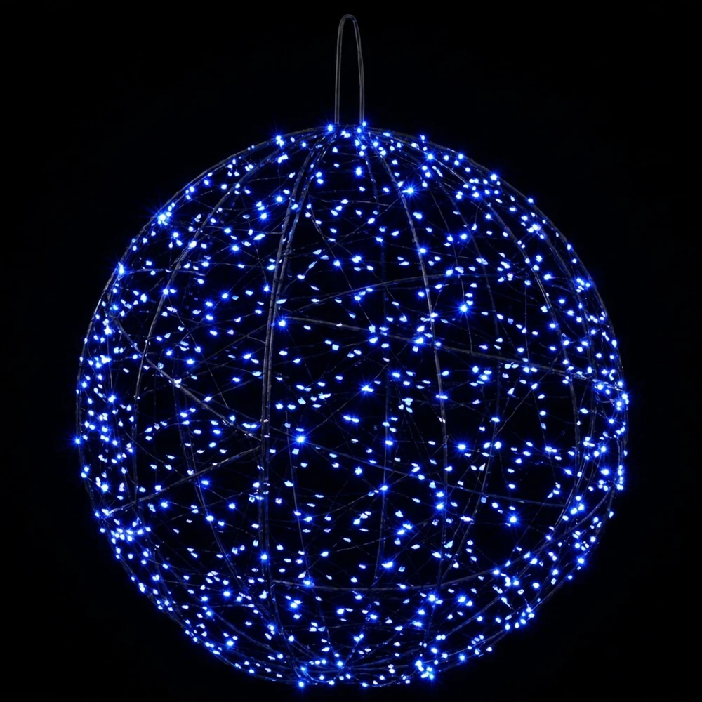 Kalėdų finialo šviesa 2 vnt. 1900 LED Mėlyna Ø 60 x 63 cm