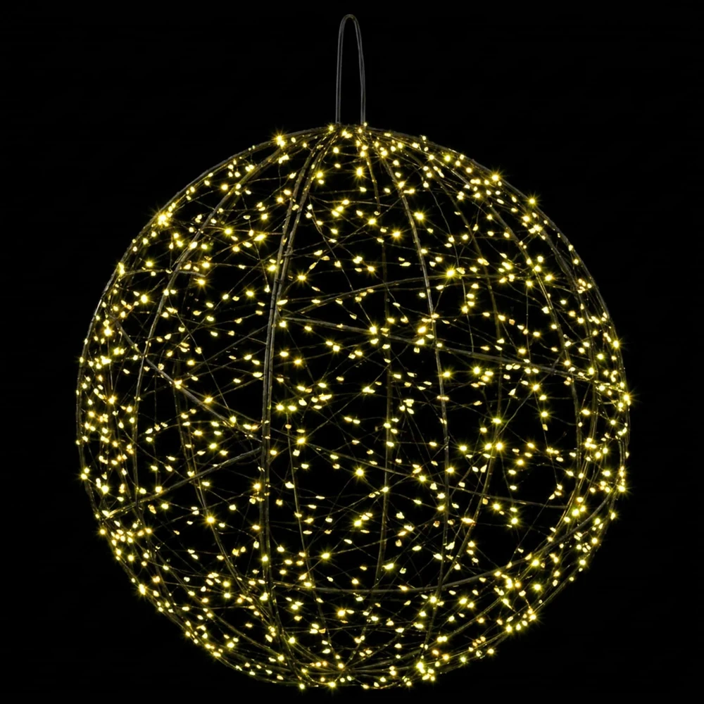 Kalėdų finialo šviesa 2 vnt. 1900 LED Šilta balta Ø 60 x 63 cm
