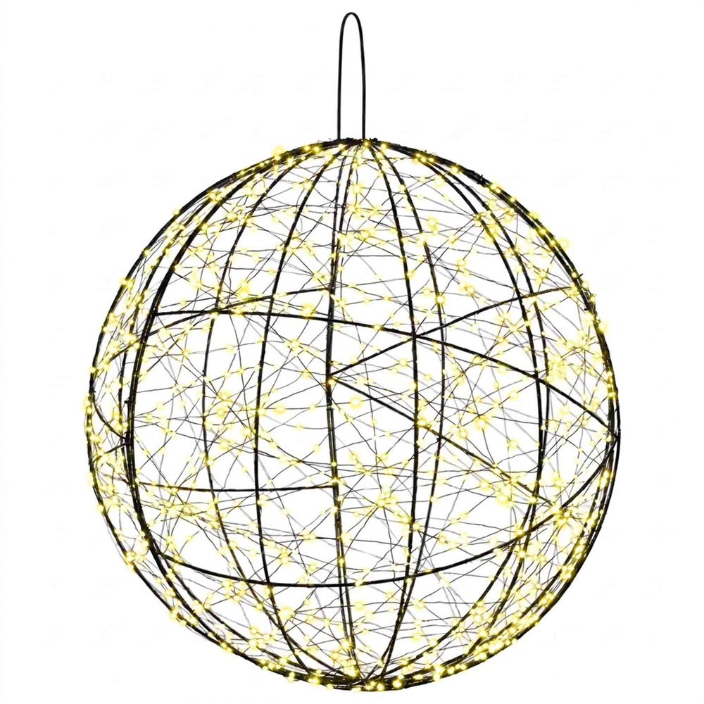 Kalėdų finialo šviesa 2 vnt. 1900 LED Šilta balta Ø 60 x 63 cm