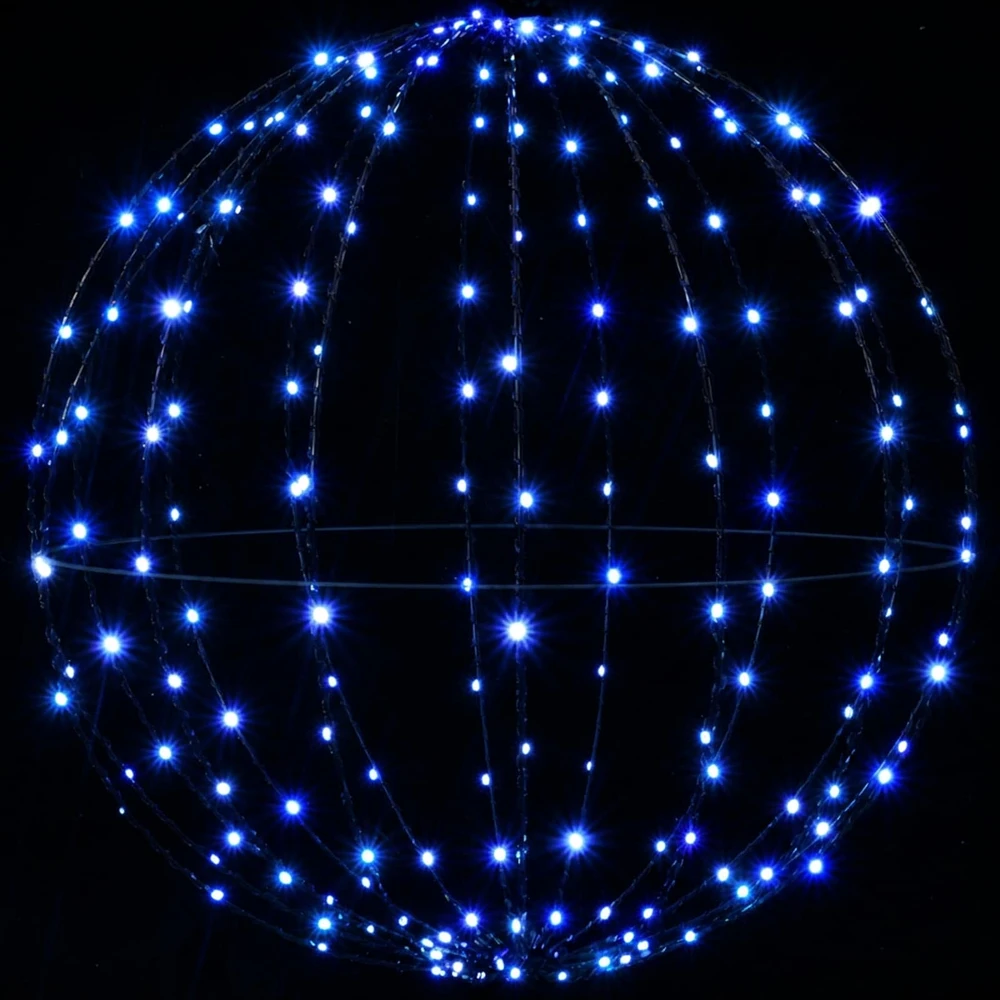 Kalėdų finialo šviesa 2 vnt. 192 LED Mėlyna Skersmuo 30 x 32 cm