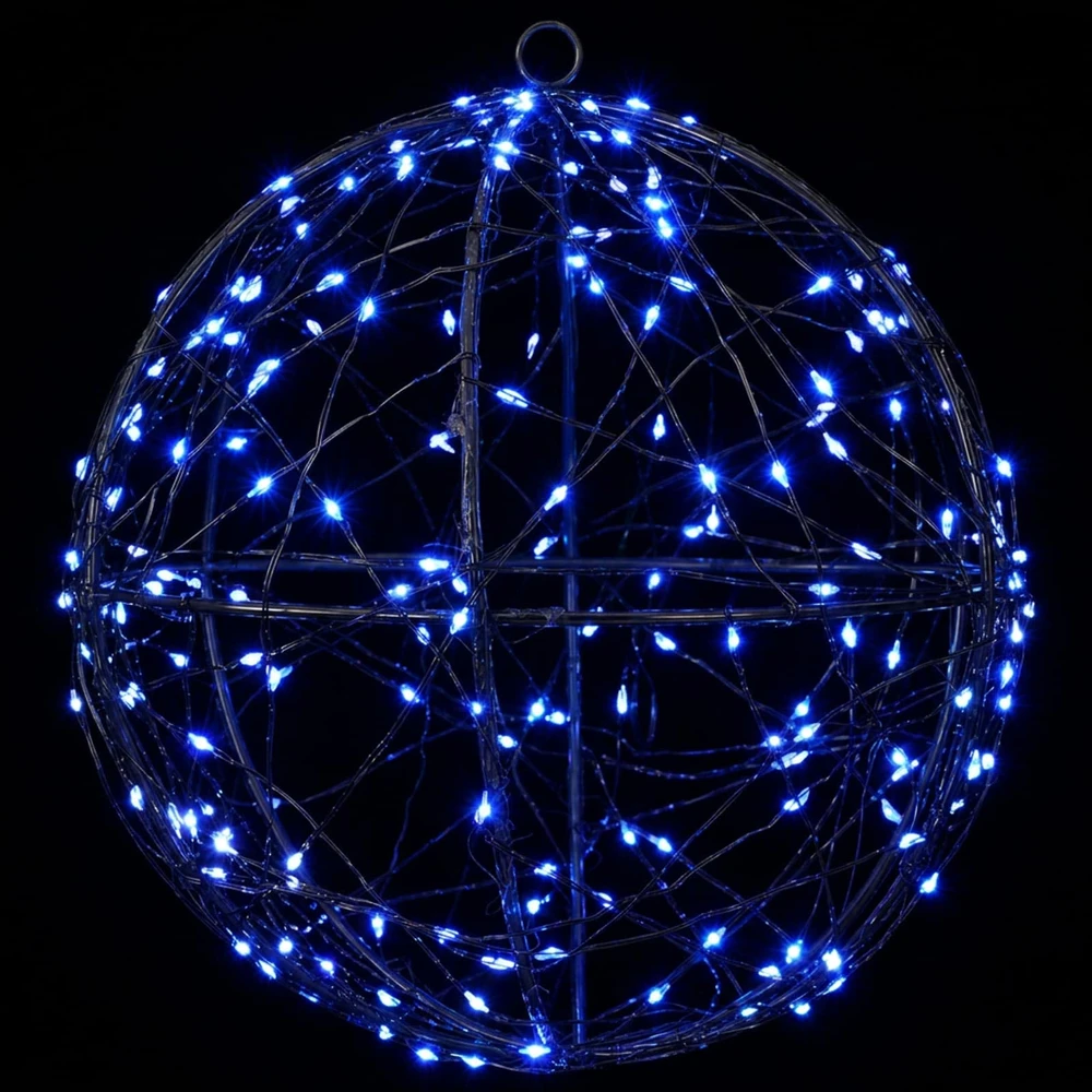 Kalėdų finialo šviesa 2 vnt. 400 LED Mėlyna Ø 20 x 22 cm