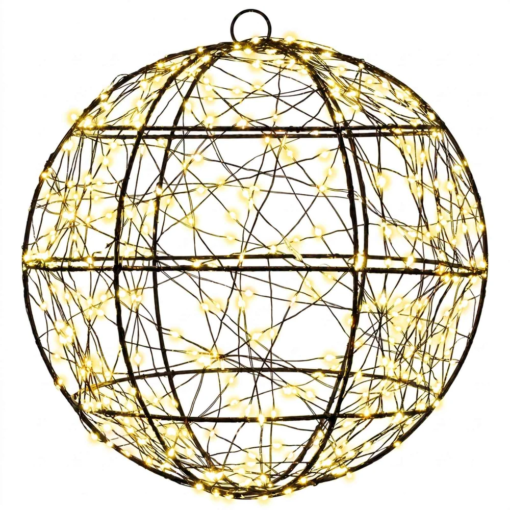 Kalėdų finialo šviesa 2 vnt. 600 LED Šilta balta Ø 30 x 32 cm