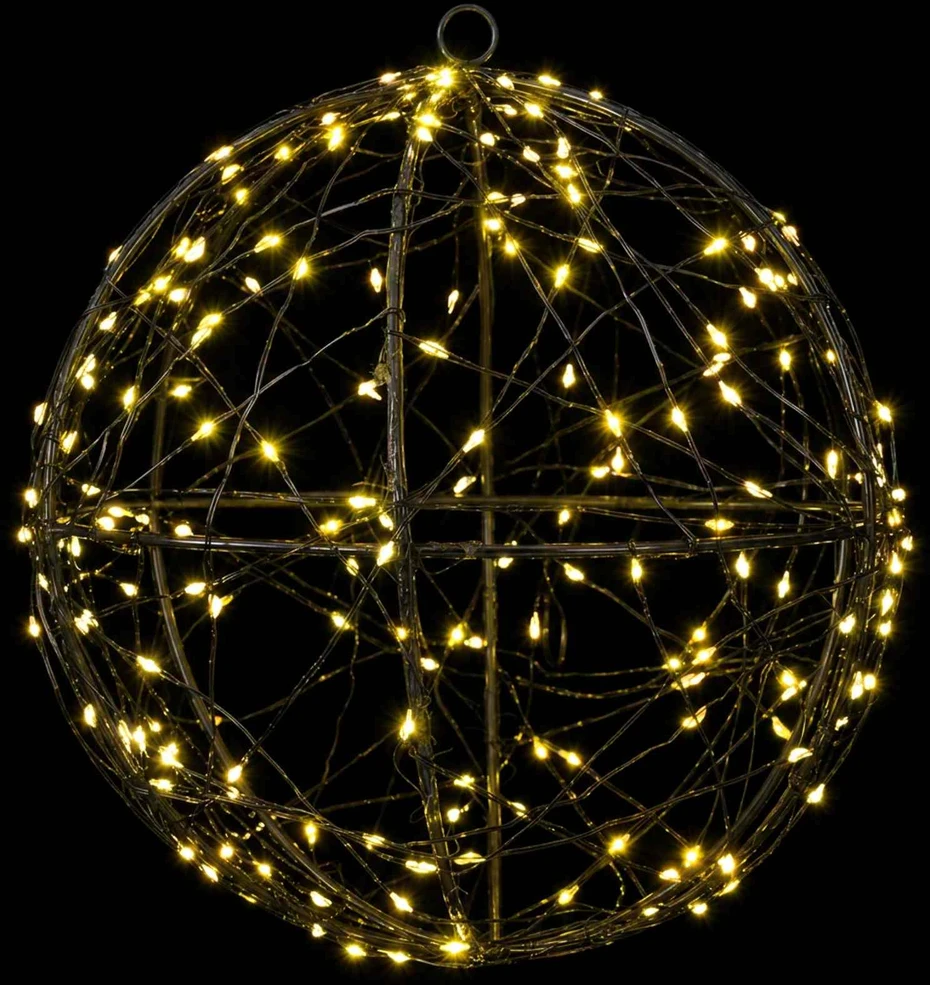 Kalėdų finialo šviesa 200 LED Šilta balta Ø 20 x 22 cm