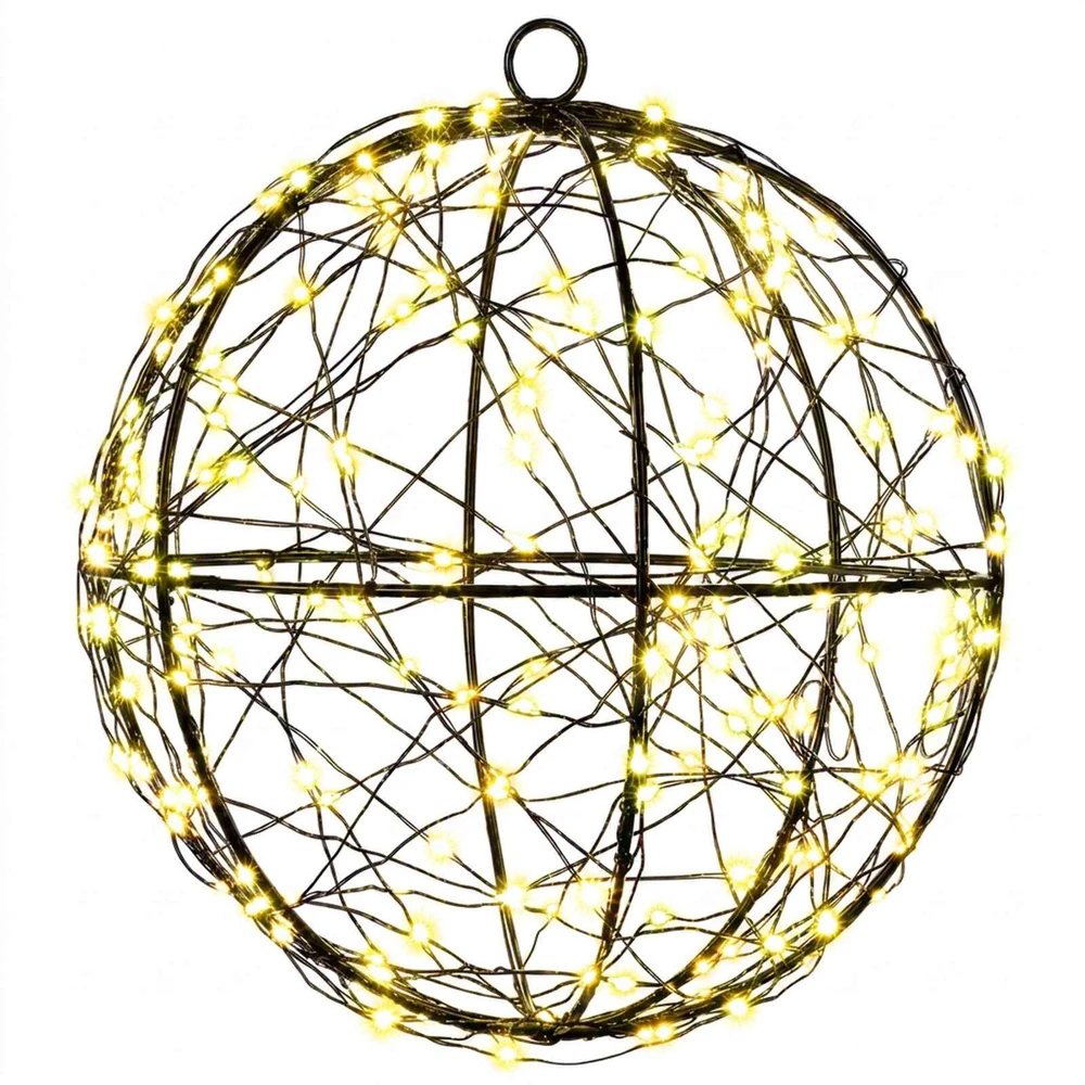 Kalėdų finialo šviesa 200 LED Šilta balta Ø 20 x 22 cm
