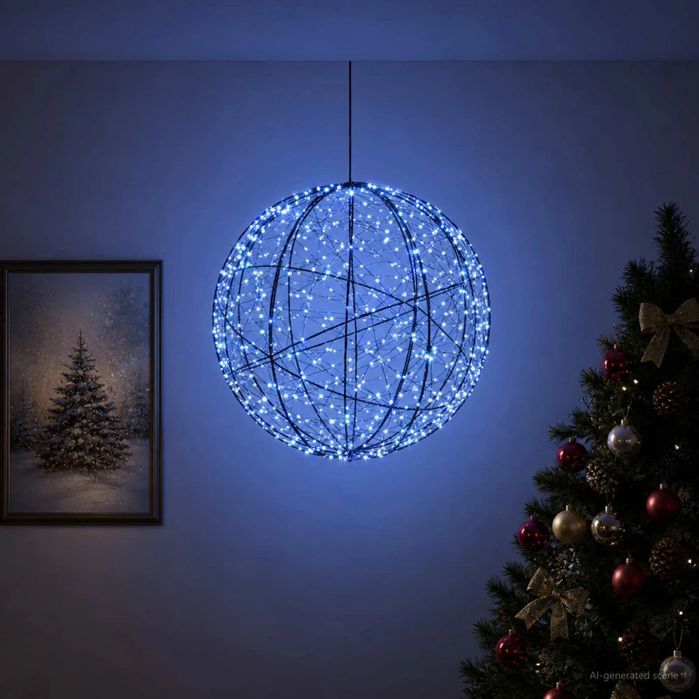 Kalėdų finialo šviesa 500 LED Mėlyna Ø 40 x 42 cm