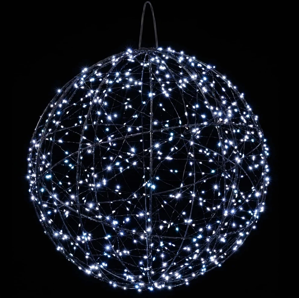 Kalėdų finialo šviesa 750 LED Šalta balta Ø 50 x 52 cm